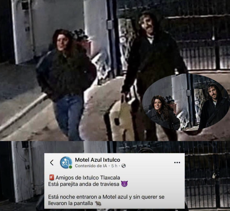 Pareja se lleva TV de motel en Ixtulco ¿Los reconoces?